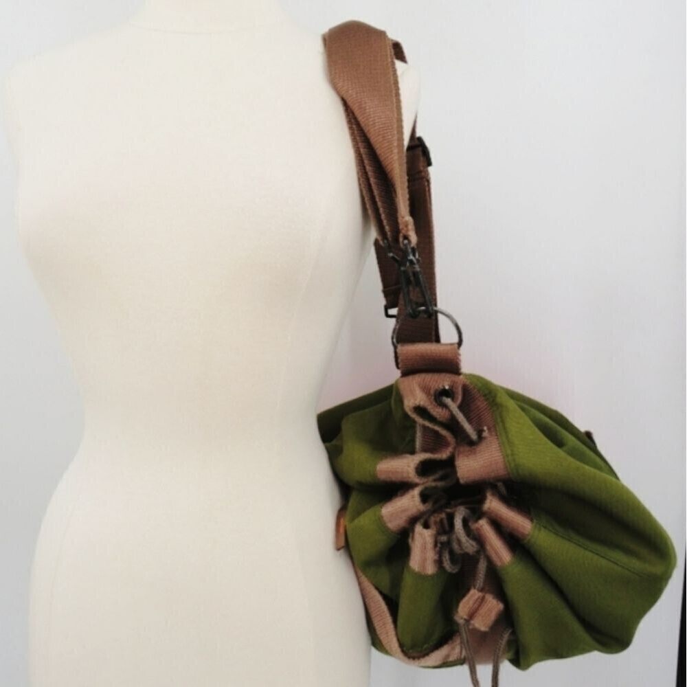 Parcel Unisex Mens Womens Large Hunter Green Convertible Duffel Backpack - Picture 5 of 16